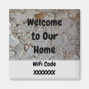 Vacation Rental Rustic Tree Bark Photo Wifi Guest Magnet