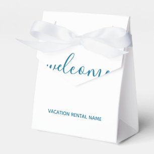 Vacation Rental Sea Blue Welcome Favour Box