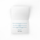 Vacation Rental Sea Blue Welcome Note Card