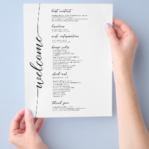 Vacation Rental Welcome Guide House Rules Flyer