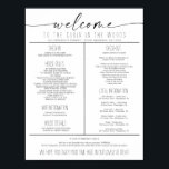 Vacation Rental Welcome Guide House Rules Poster<br><div class="desc">Welcome guests to your vacation home or rental property with this handy editable welcome guide! Easily fill this out with all of your rental information. Supply this sheet so when your guests check-in,  all of the information they need is on this one handy sheet!</div>