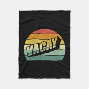 Vacation shirt vacay mode family vacation summer fleece blanket