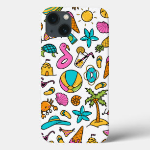vacation summer beach pattern for fun     iPhone 13 case