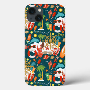 vacation summer party beach pattern iPhone 13 case