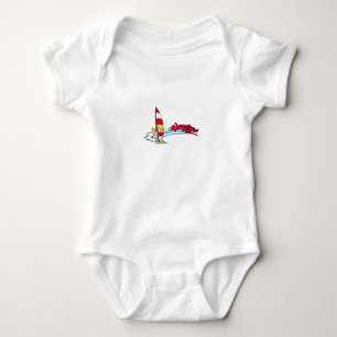 vacation surfing baby bodysuit