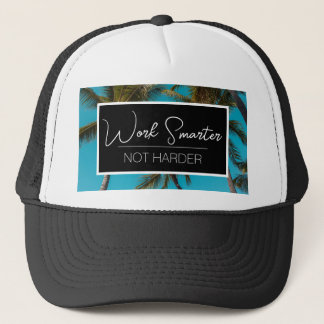 Vacation trucker hat (black)