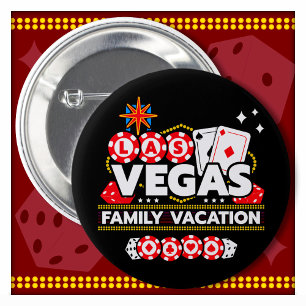 Vacation Vegas Trip Las Vegas Family Vacation 6 Cm Round Badge
