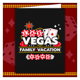 Vacation Vegas Trip Las Vegas Family Vacation Card