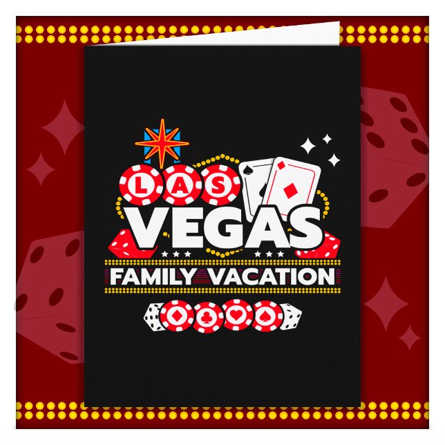 Vacation Vegas Trip Las Vegas Family Vacation Card (Creator Uploaded)