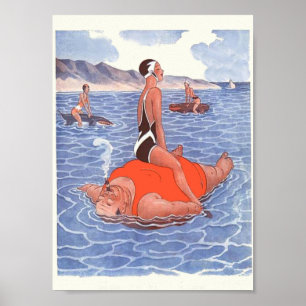 Vacation vintage poster