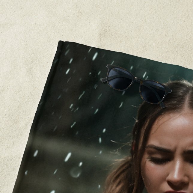 #vacationBeachTowel Beach Towel (In Situ)