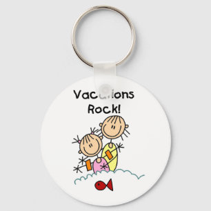 Vacations Rock T-shirts and gifts Key Ring