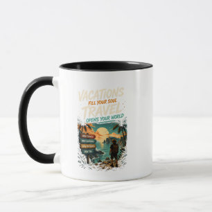 vacations & travel  mug
