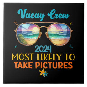 Vacay crew 2024 ceramic tile