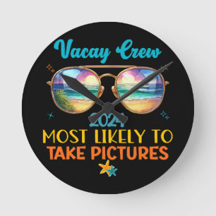 Vacay crew 2024 round clock