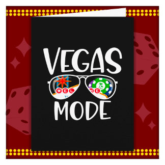 Vacay Las Vegas Trip Vegas Mode Vegas Vacation Card