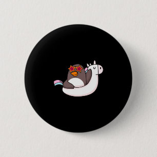 Vacay mode animal cute penguin lover family 6 cm round badge