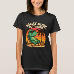 Vacay mode cute dinosaur - funny family vacation T-Shirt