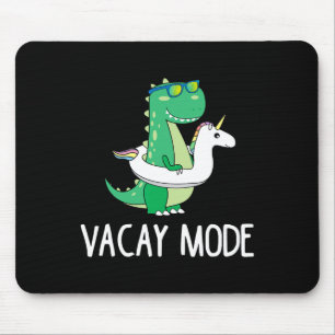 Vacay Mode Cute Dinosaur T Shirt Funny Family Vaca Mouse Pad