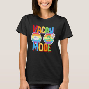 Vacay Mode Humour Vacation Summer Sand Beach Boat T-Shirt