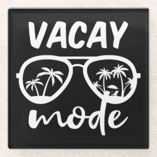 Vacay Mode II - Family Vacation Glass Coaster