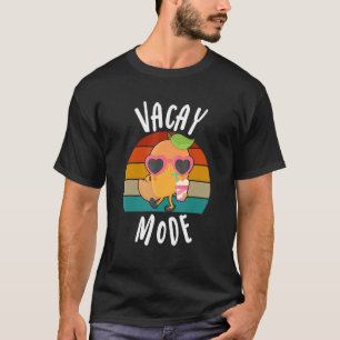 Vacay Mode Mango Cool Summer Vacation Fruit Graphi T-Shirt