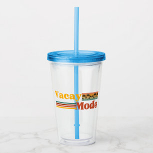 VACAY MODE PAL TREE FAMILY VACATION ACRYLIC TUMBLER