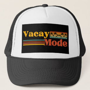 VACAY MODE PAL TREE FAMILY VACATION TRUCKER HAT