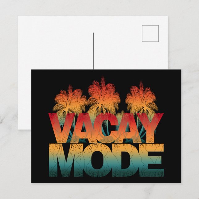 vacay mode   postcard (Front/Back)