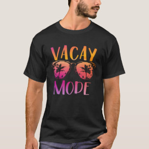 Vacay Mode Retro Vacation Summer Cruise Holiday Va T-Shirt