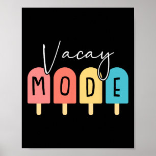 Vacay Mode Summer Family Vacation Beach Cruise Mat Poster