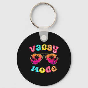 Vacay Mode Summer Vibes Sungles Retro Cute Girl Wo Key Ring