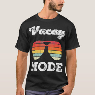 Vacay Mode Sunglasses Vintage Retro Summer Beach V T-Shirt