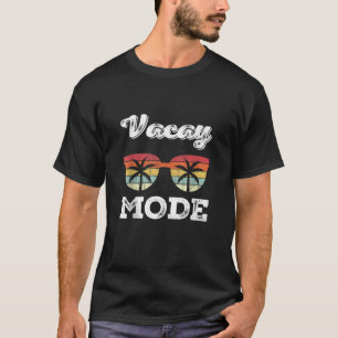 Vacay Mode Sunglasses Vintage Retro Summer Beach V T-Shirt