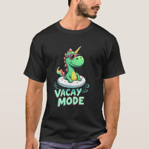 Vacay Mode T-Rex Dinosaur Relaxation T-Shirt
