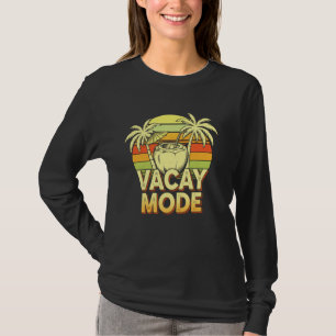 Vacay Mode Tropical Coconut Drink Summer Vacation T-Shirt