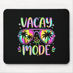 Vacay Mode Vacation Summer Cruise Palm Trees Getaw Mouse Pad