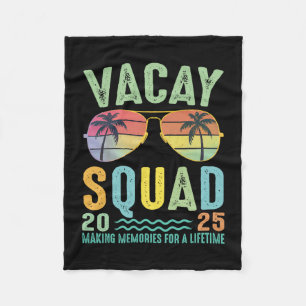 Vacay Squad 2025 Summer Family Together Cruise Tri Fleece Blanket