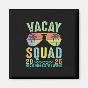 Vacay Squad 2025 Summer Family Together Cruise Tri Magnet
