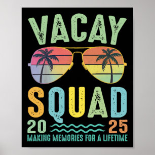 Vacay Squad 2025 Summer Family Together Cruise Tri Poster