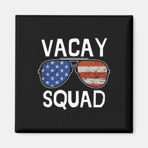 Vacay Squad Summer Vacation Family Friends Trip Ma Magnet
