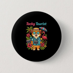 Vacay Tacky Tourist Outfit Wacky Cruise Costume Id 6 Cm Round Badge