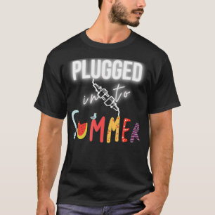 Vacay Tropical Good Vibes Summer Trip T Plugged F T-Shirt