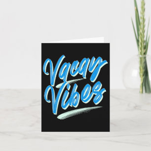 Vacay Vibes Family Vacation 2025 Tropical Summer T Card