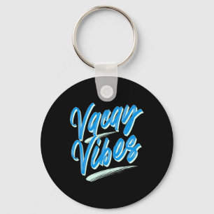 Vacay Vibes Family Vacation 2025 Tropical Summer T Key Ring