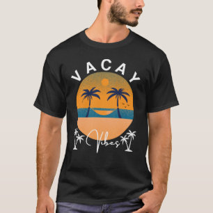 Vacay Vibes Sunset And Palm Trees Men's T-Shirt