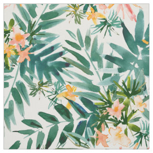 VACAY VIBES Watercolor Tropical Palm Fabric