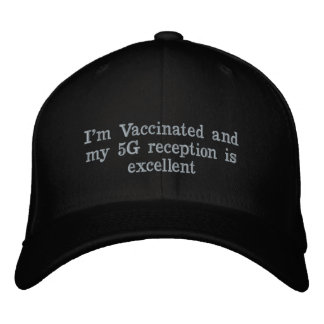 Vaccinated 5G hat - front only (lower cost)