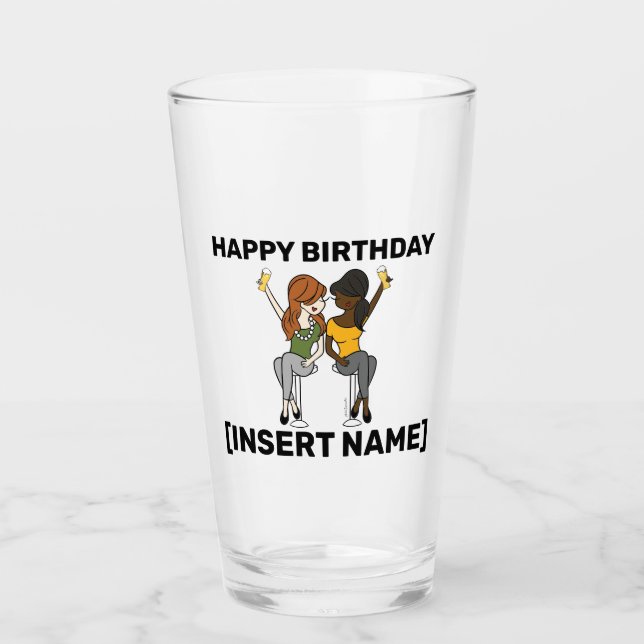Vaccinated and Ready to Party - Beer Glass (Front)