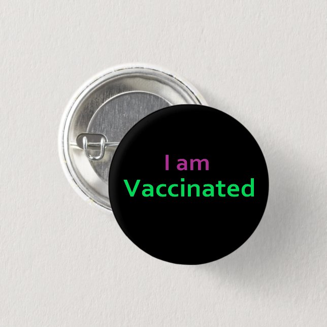 Vaccinated Button (Front & Back)